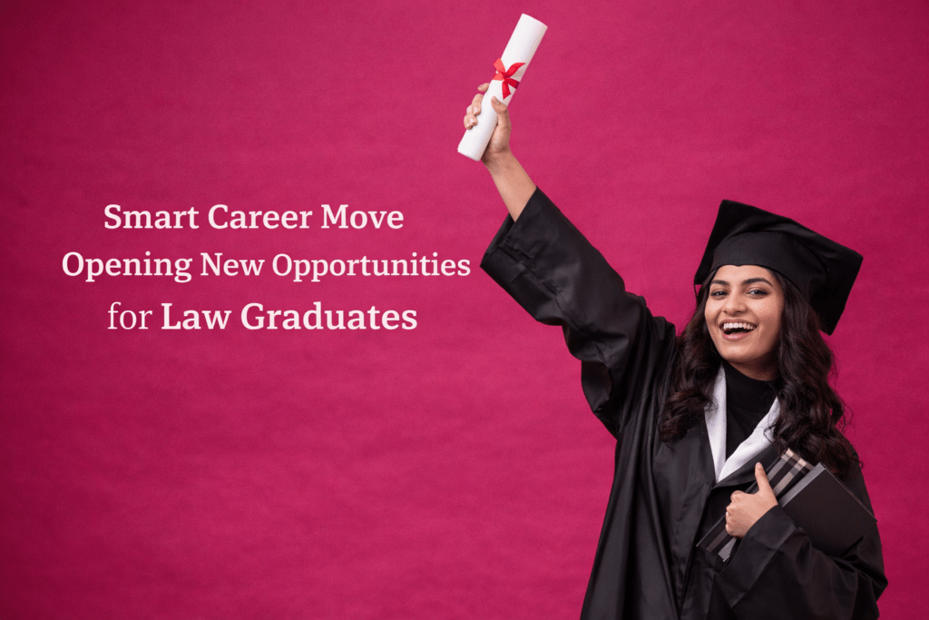Young Indian law graduate in graduation gown symbolizing new career opportunities with MBA after LLB.